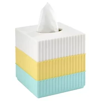 Clubhouse Stripe Aqua Tissue Cover