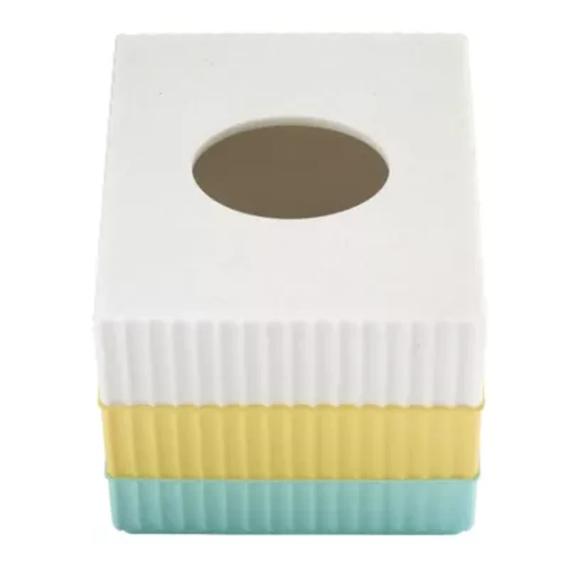 Clubhouse Stripe Aqua Tissue Cover