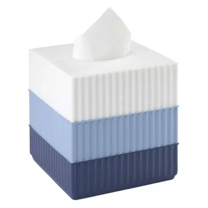 Clubhouse Stripe Blue Tissue Cover