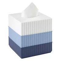 Clubhouse Stripe Blue Tissue Cover