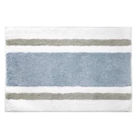 Clubhouse Stripe Blue Bath Rug