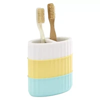Clubhouse Stripe Aqua 4pc. Bath Accessory Set