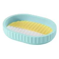 Clubhouse Stripe Aqua 4pc. Bath Accessory Set