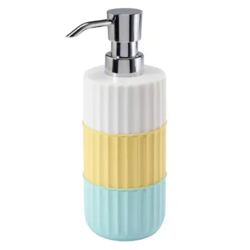 Clubhouse Stripe Aqua 4pc. Bath Accessory Set