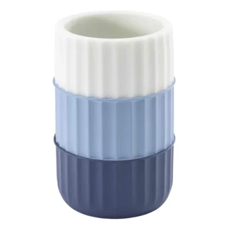 Clubhouse Stripe Blue 4pc. Bath Accessory Set