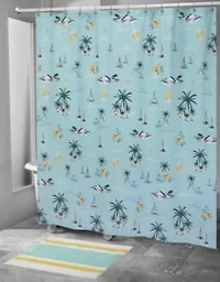 Tropical Mode Shower Curtain