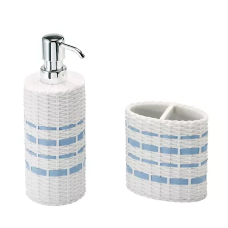 Savannah 2-Piece Toothbrush Holder & Lotion Dispenser Set