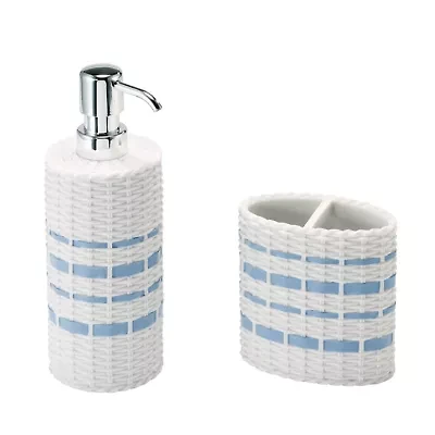 Savannah 2-Piece Toothbrush Holder & Lotion Dispenser Set