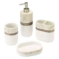Tidal 4-Piece Bath Accessory Set