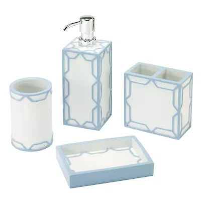 Trellis 4-Piece Bath Accessory Set