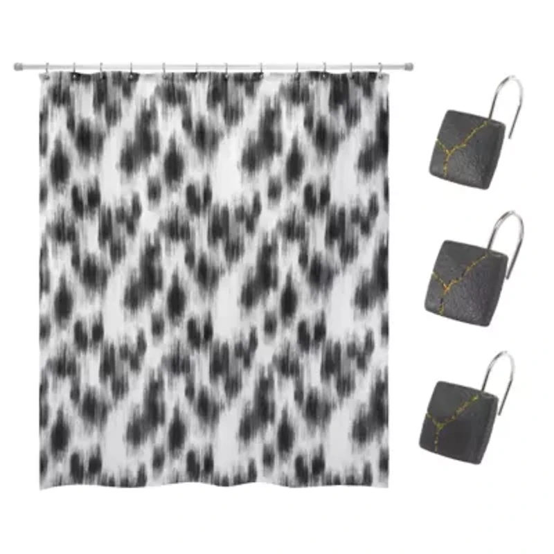 Sydney Shower Curtin and Hooks Set
