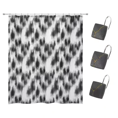 Sydney Shower Curtin and Hooks Set