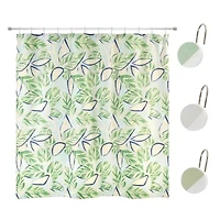 Tropiluxe Shower Curtain/Shower Hook Set