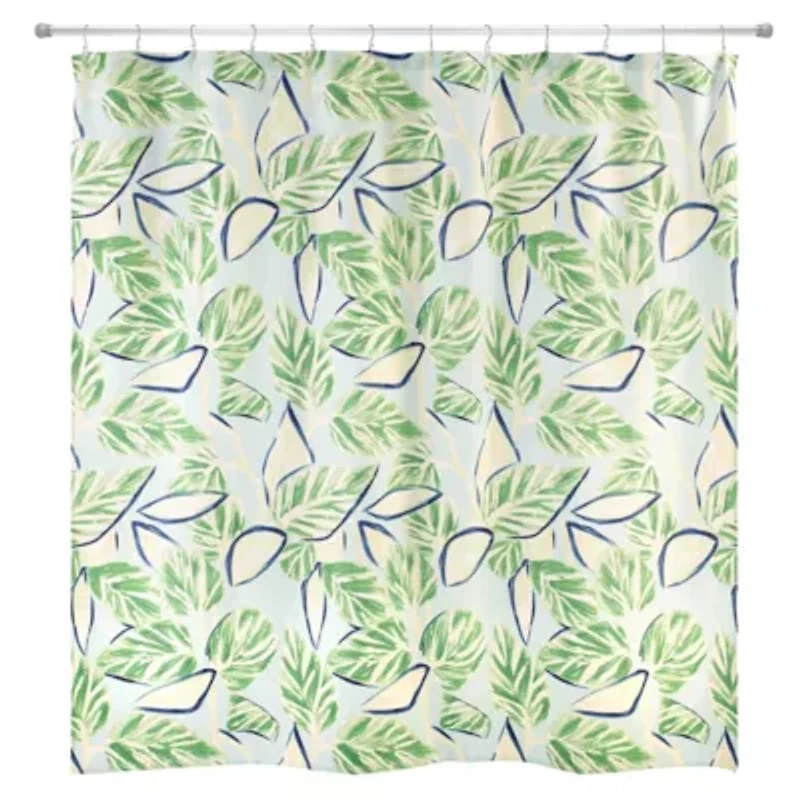 Tropiluxe Shower Curtain/Shower Hook Set