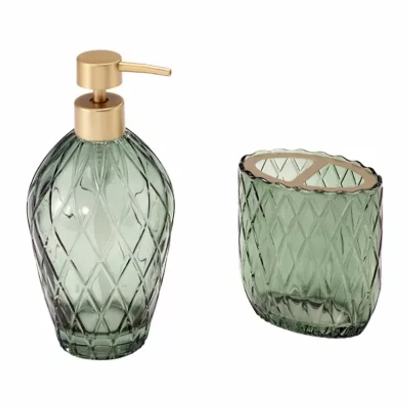 Bijou 2-Piece toothbrush Holder & Lotion Dispenser