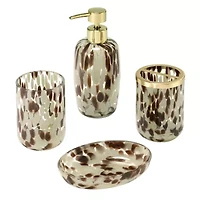 Safari 4-Piece Bath Accessory Set