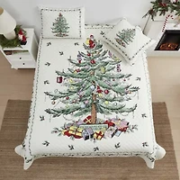 Christmas Tree 3-pc. Full/Queen Quilt Set
