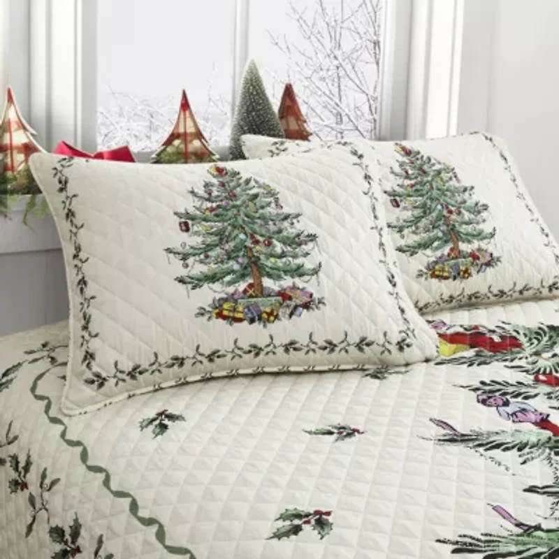 Christmas Tree 3-pc. King Quilt Set