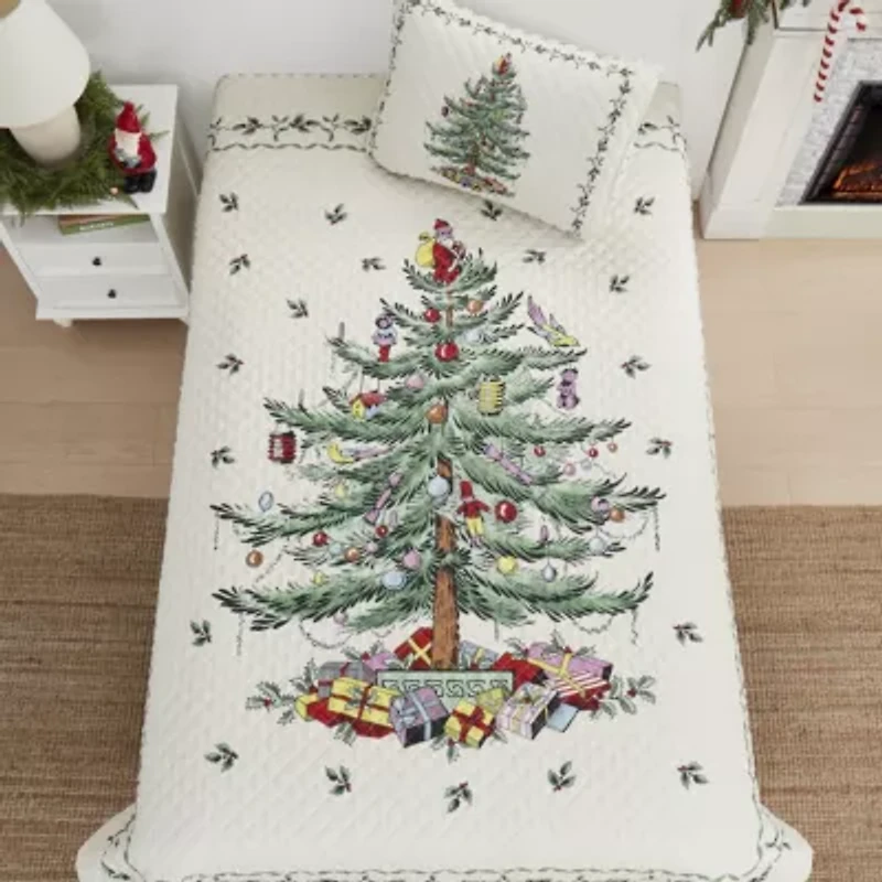 Christmas Tree 2-pc. Twin Quilt Set