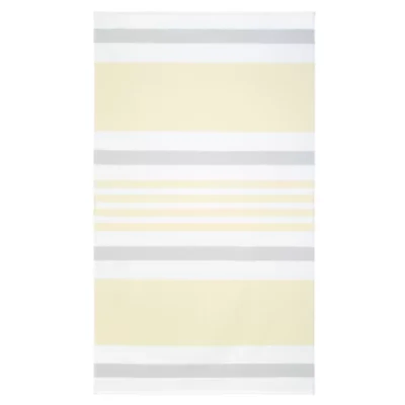Stripe Yellow Grey Beach Towel