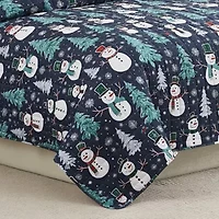 Snowman 3-pc. Full/Queen Quilt Set