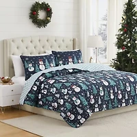 Snowman 2-pc.Twin Quilt Set
