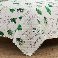 Christmas Tree 3-pc. Full/Queen Quilt Set