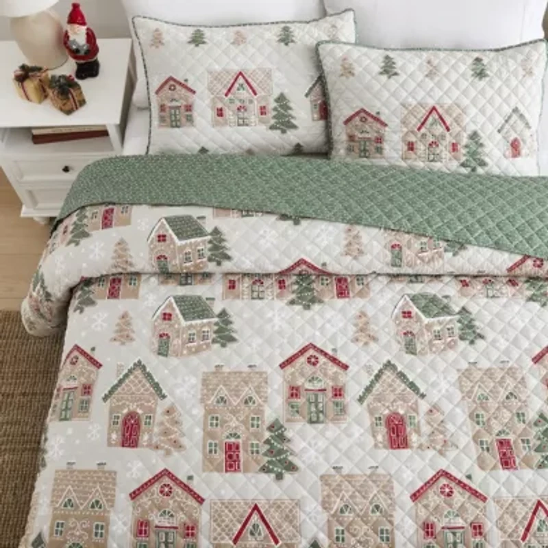 Gingerbread House 2-pc. Twin Quilt Set