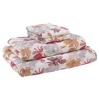 Avanti Wildflowers 4-piece King Flannel Sheet Set