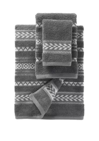 Bohemian Fair Isle Bath, Hand, Wash Towels