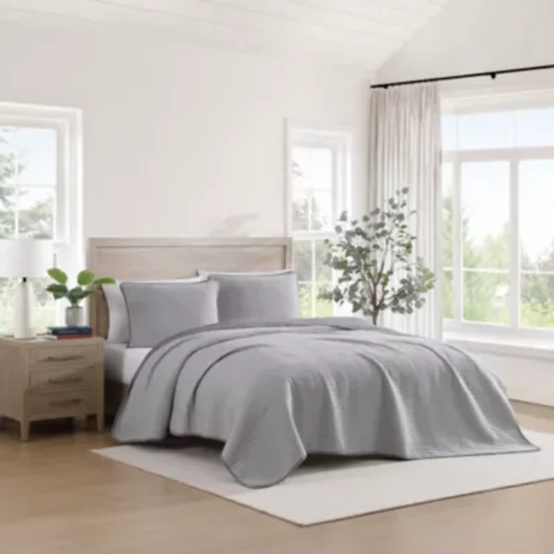 Ithaca Stripe Cotton Quilt Set