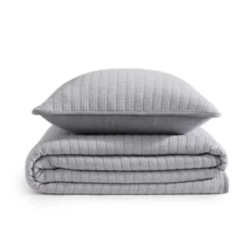 Ithaca Stripe Cotton Quilt Set