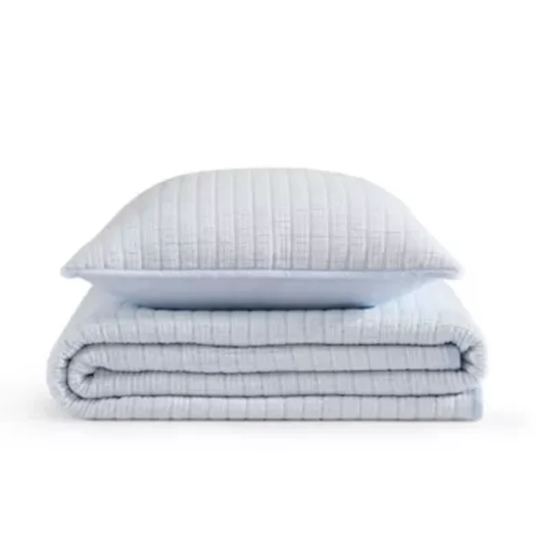 Ithaca Stripe Cotton Quilt Set