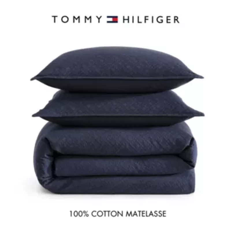 Monogram Matelasse Cotton Comforter Set