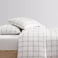 Modern Windowpane Cotton Comforter Set