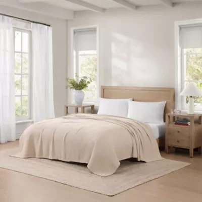 Solid Pique Cotton Blanket