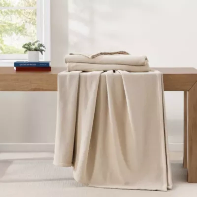 Solid Pique Cotton Blanket