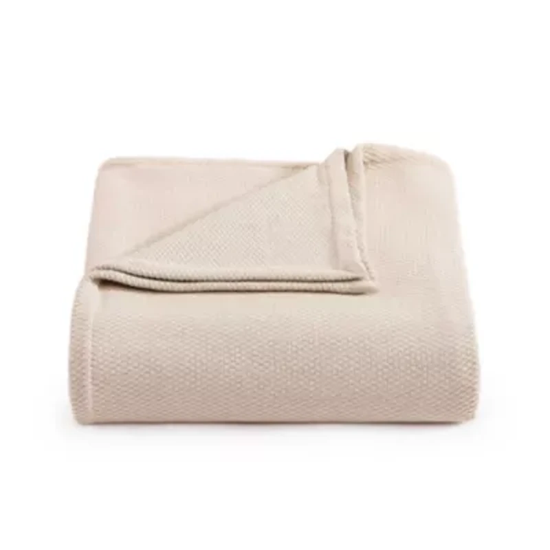 Solid Pique Cotton Blanket