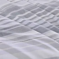 Bold Stripe Textured Cotton Comforter Set