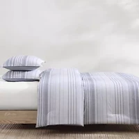 Bold Stripe Textured Cotton Comforter Set