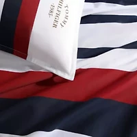 Tommy Classic Stripe Reversible Cotton Comforter Set