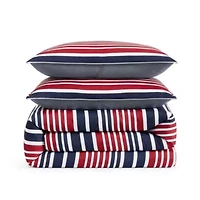 Favorite Stripe Microfiber Comforter Set