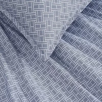 Trellis Flag Reversible Textured Cotton Comforter Set