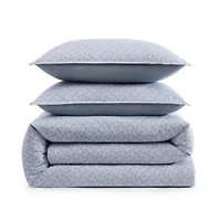 Trellis Flag Reversible Textured Cotton Comforter Set