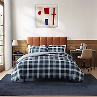 Huntingdon Plaid Microfiber Comforter Set