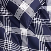 Huntingdon Plaid Microfiber Comforter Set