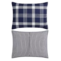 Huntingdon Plaid Microfiber Comforter Set