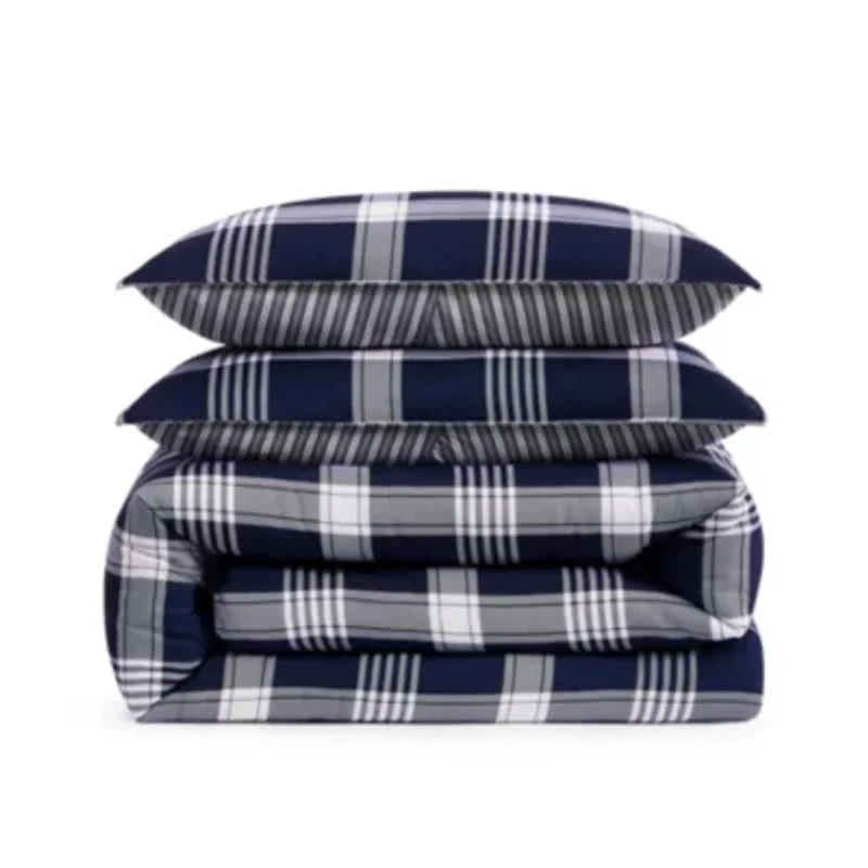 Huntingdon Plaid Microfiber Comforter Set