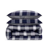 Huntingdon Plaid Microfiber Comforter Set