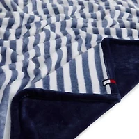 Laguna Beach Stripe Microfiber Throw